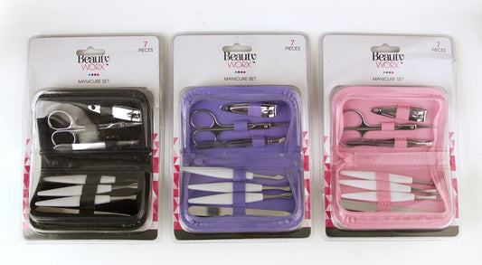 GIFT MANICURE SET 7 PIECE WALLET CASE 3 ASST   G84967