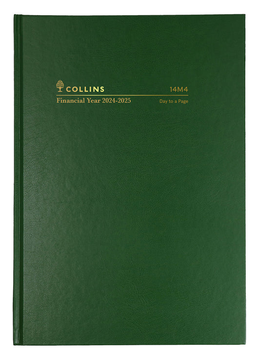 DIARY COLLINS FINANCIAL YEAR 24-25 A4 14M4 P40 DTP GREEN   G85507