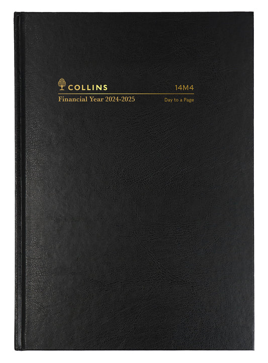 DIARY COLLINS FINANCIAL YEAR 24-25 A4 14M4 P99 DTP BLACK   G85508