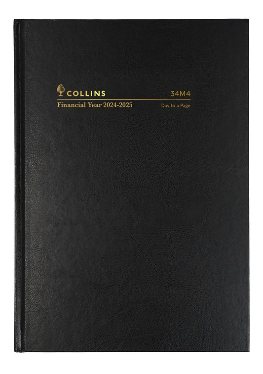 DIARY COLLINS FINANCIAL YEAR 24-25 A4 34M4 P99 WTV BLACK   G85512