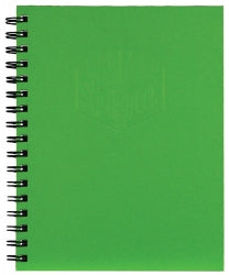 NOTEBOOK SPIRAX 511 A5 H/C GREEN   G85542