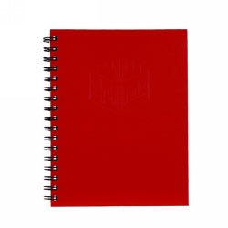 NOTEBOOK SPIRAX 511 A5 H/C RED   G85543