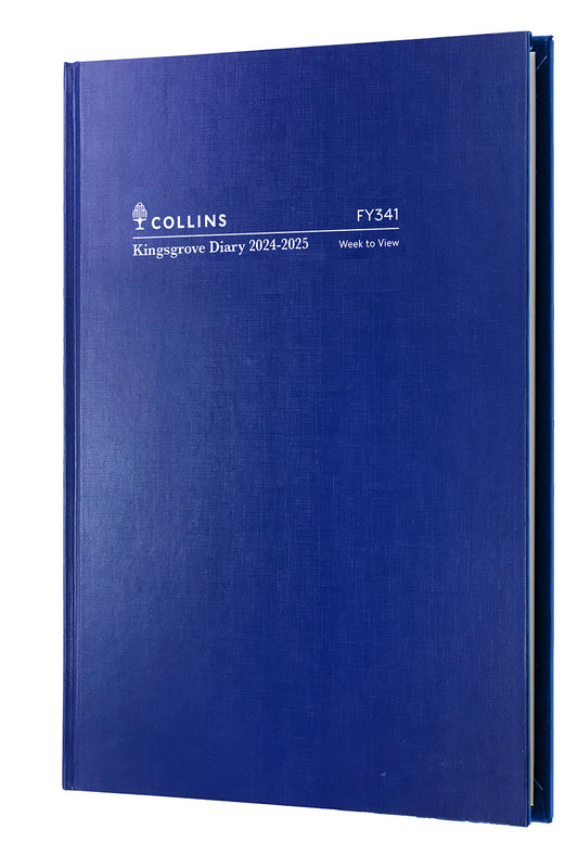 DIARY KINGSGROVE FINANCIAL YEAR 24-25 A4 341 P59 WTV BLUE   G85594