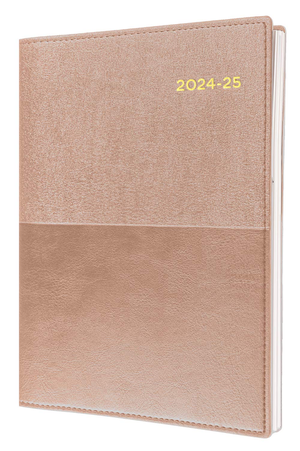 DIARY VANESSA FINANCIAL YEAR 24-25 A5 185 V49 DTP ROSE GOLD   G85597