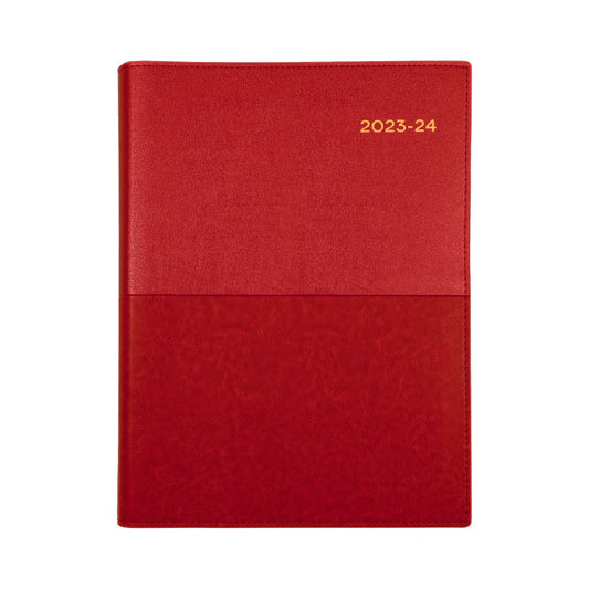 DIARY VANESSA FINANCIAL YEAR 24-25 A5 385 V15 WTV RED   G85612