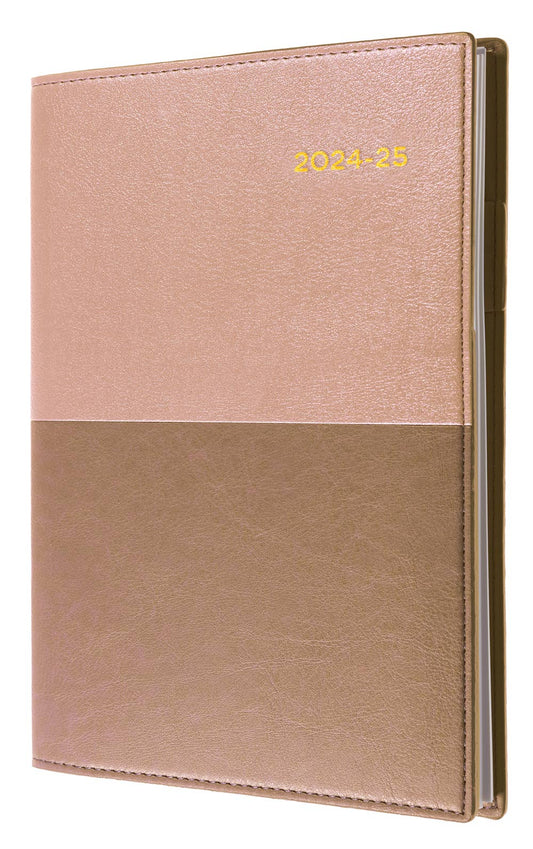 DIARY VANESSA FINANCIAL YEAR 24-25 A5 385 V49 WTV ROSE GOLD   G85613