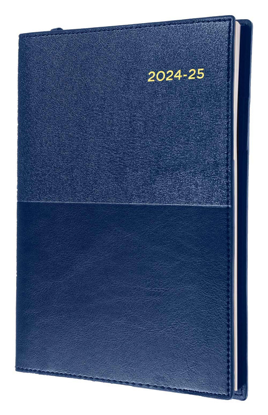 DIARY VANESSA FINANCIAL YEAR 24-25 A5 385 V59 WTV BLUE   G85615