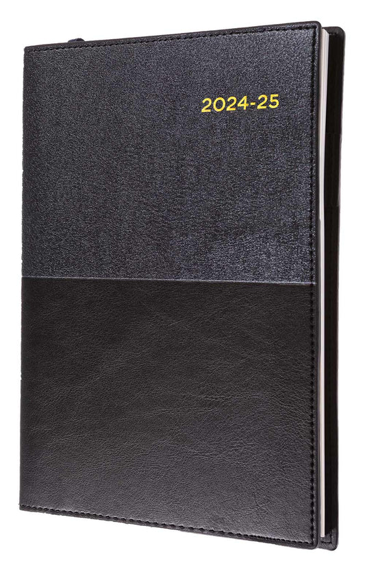 DIARY VANESSA FINANCIAL YEAR 24-25 A5 385 V99 WTV BLACK   G85617