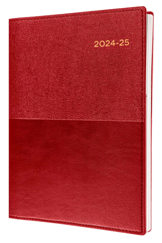 DIARY VANESSA FINANCIAL YEAR 24-25 A4 145 V15 DTP RED   G85618