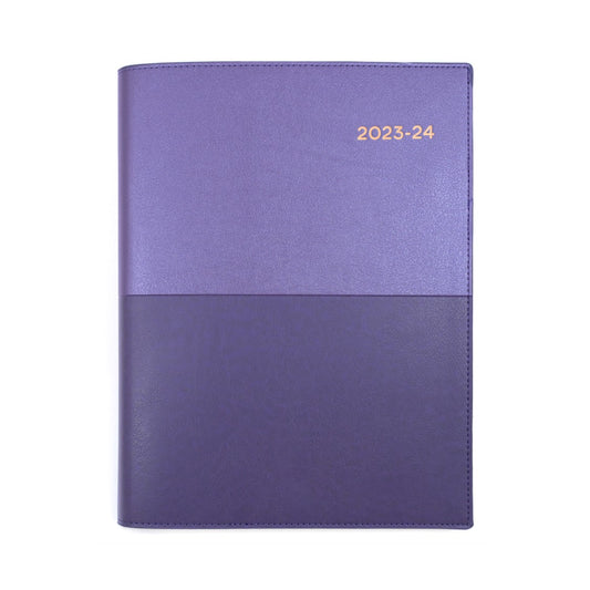 DIARY VANESSA FINANCIAL YEAR 24-25 A4 345 V55 WTV PURPLE   G85628