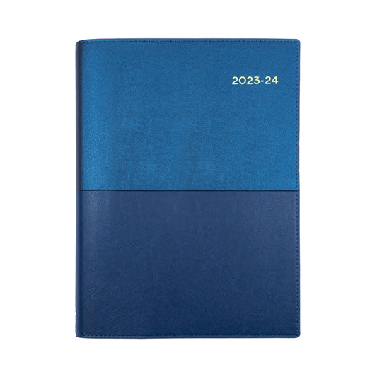 DIARY VANESSA FINANCIAL YEAR 24-25 A4 345 V59 WTV BLUE   G85629