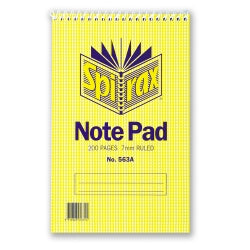 NOTEBOOK SPIRAX 563A S/HAND T/O 200PG PK10   G85631