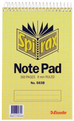 NOTEBOOK SPIRAX 563B S/HAND T/O 300PG PK10   G85632