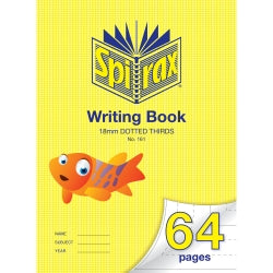 WRITING BOOK SPIRAX 161 335X240MM 18MM DOTTED THIRDS 64PG   G85782