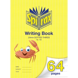 WRITING BOOK SPIRAX 160 335X240MM 24MM DOTTED THIRDS 64PG   G85783