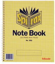 NOTEBOOK SPIRAX 592 233X178 S/O PK10   G85920