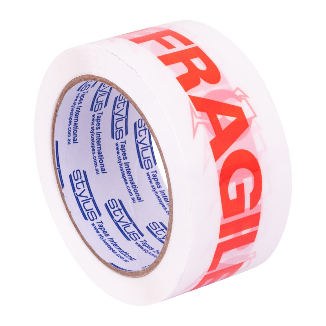 PACKAGING TAPE STYLUS 48MM X 66M SP250 FRAGILE RED/WHITE CTN36   G85932