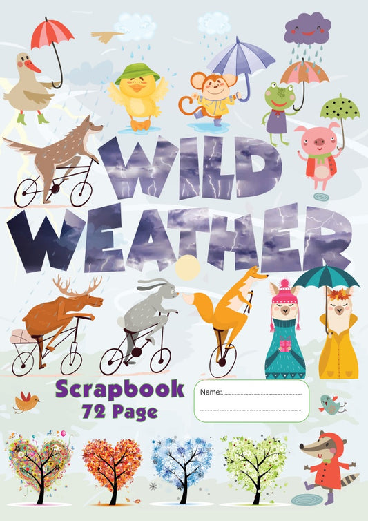 SCRAPBOOK GNS WILD WEATHER 335X240MM 60GSM 72PG   G86188