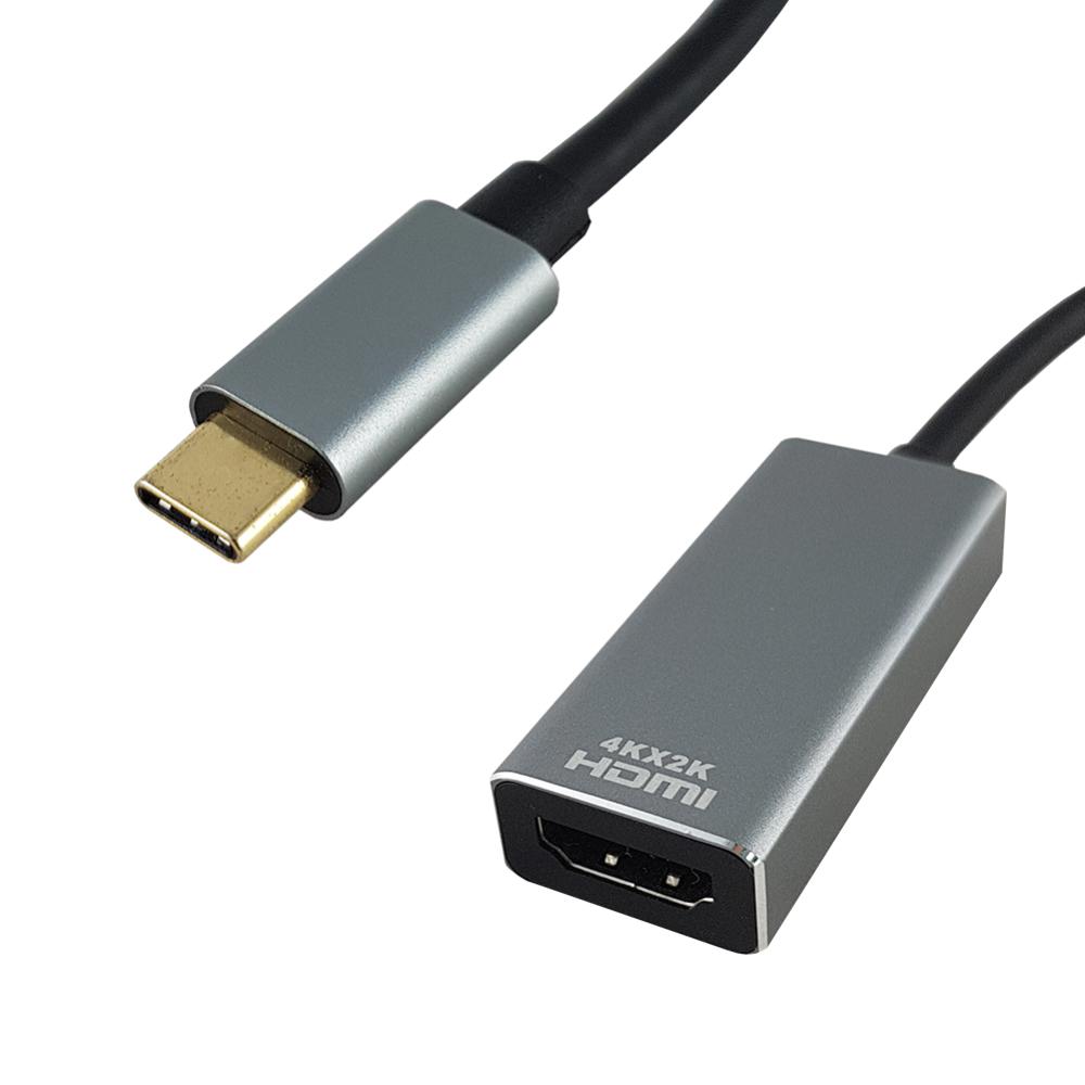 ADAPTER SHINTARO 10CM USB-C TO HDMI ADAPTER SILVER/BLACK   G86209