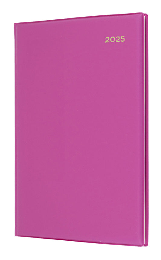 DIARY 2025 COLLINS BELMONT A5 387.V50 PVC WTV PINK   G86286.25