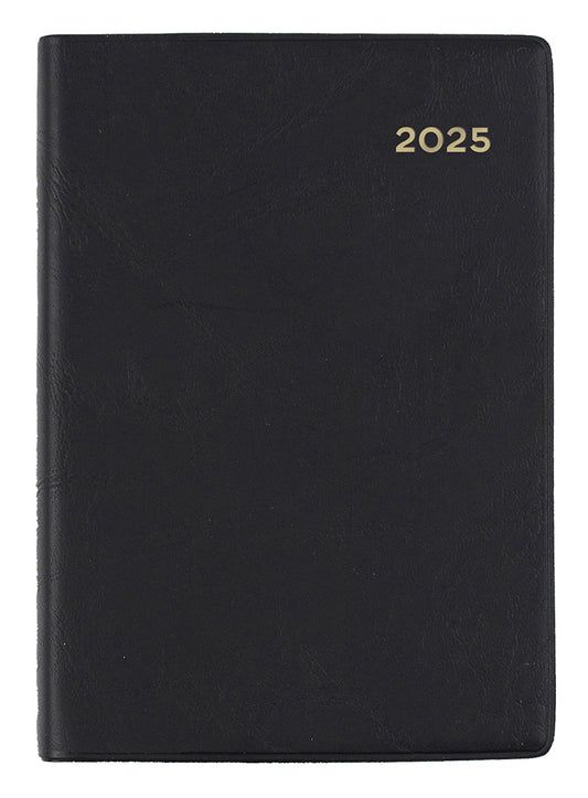 DIARY 2025 COLLINS BELMONT A7 105X74MM 137.V99 PVC POCKET 1DTP BLACK   G86295.25