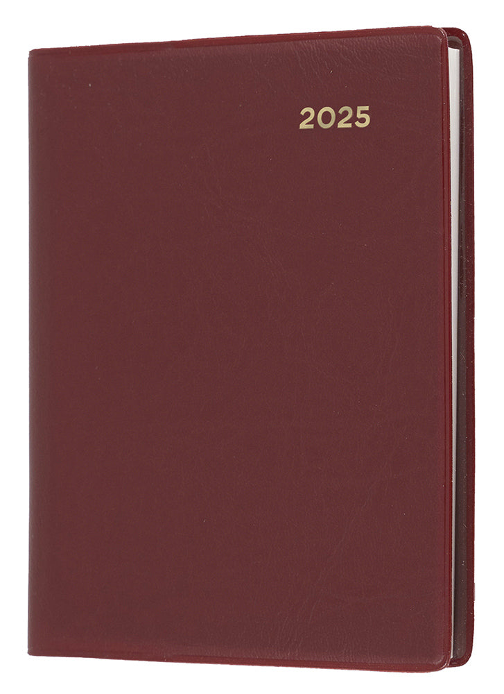 DIARY 2025 COLLINS BELMONT A7 105X74MM 337.V78 PVC POCKET WTV C RED   G86302.25