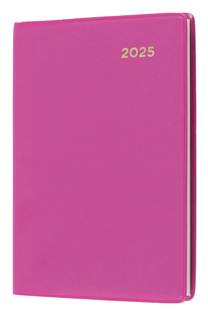 DIARY 2025 COLLINS BELMONT A7 105X74MM 337.V50 PVC POCKET WTV PINK   G86305.25