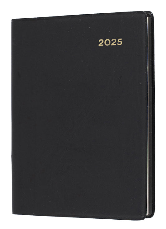 DIARY 2025 COLLINS BELMONT A7 105X74MM 337P.V99 PVC PKT W PENCIL WTV BLACK   G86310.25