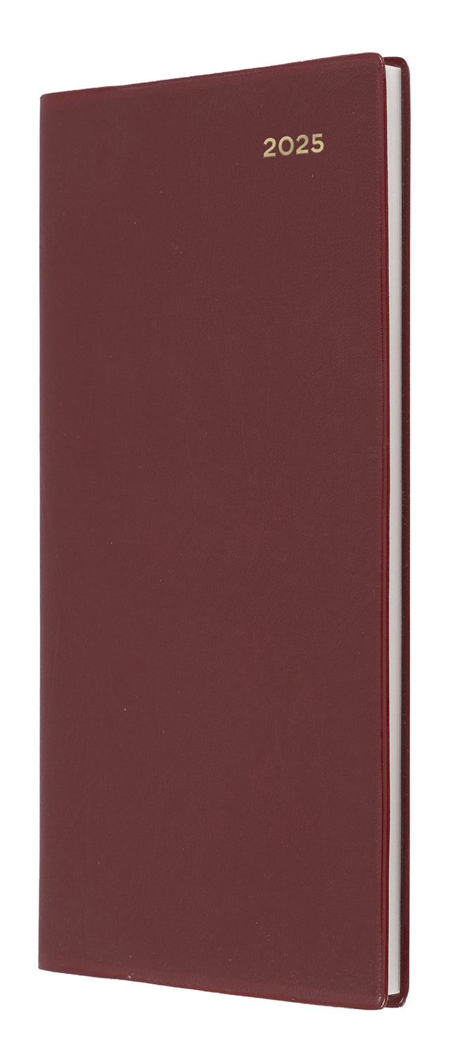 DIARY 2025 COLLINS BELMONT B6/7 176X88MM 377P.V78 PVC SLIM WTV PORT C RED   G86325.25