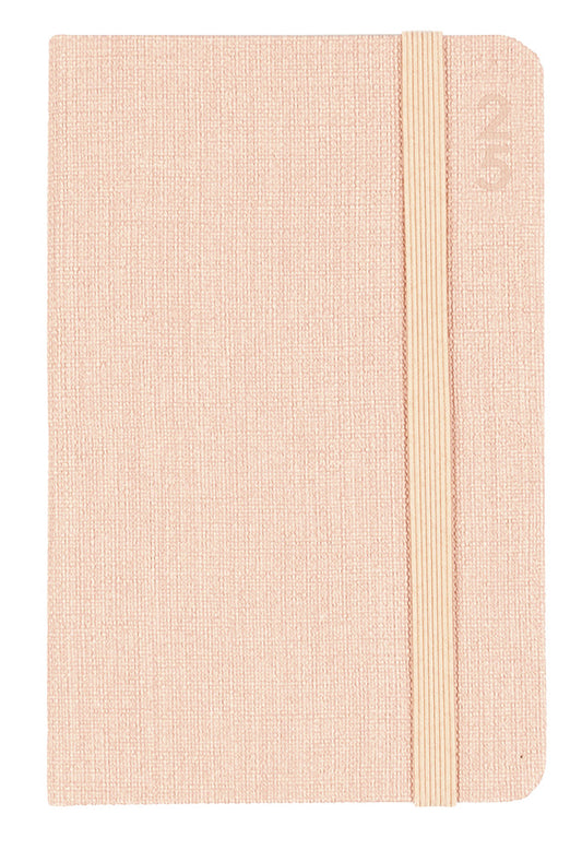 DIARY 2025 DEBDEN DESIGNER 85X132MM  D36.P51-25 WTV PEACH   G86345.25