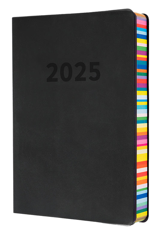 DIARY 2025 COLLINS EDGE RAINBOW A5 ED151.U96-25 1DTP CHARCOAL   G86346.25