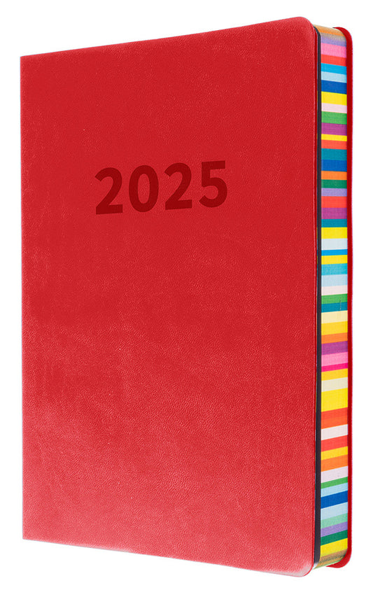 DIARY 2025 COLLINS EDGE RAINBOW A5 ED151.U15-25 1DTP RED   G86347.25