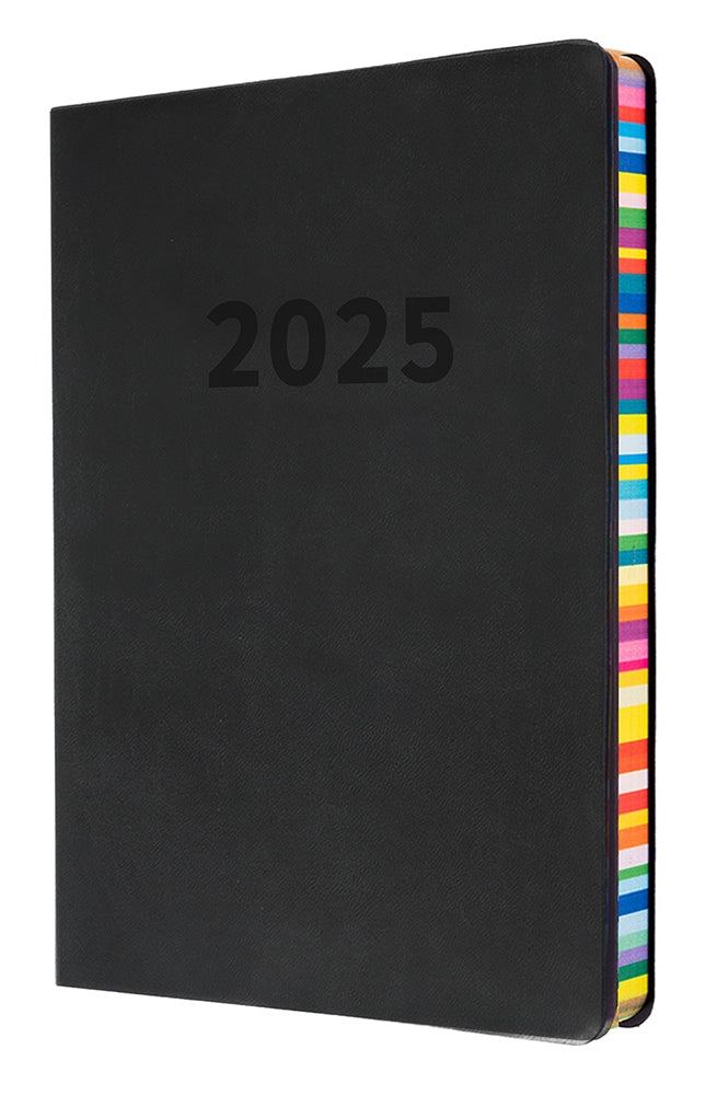 DIARY 2025 COLLINS EDGE RAINBOW A5 ED153.U96-25 WTV CHARCOAL   G86349.25