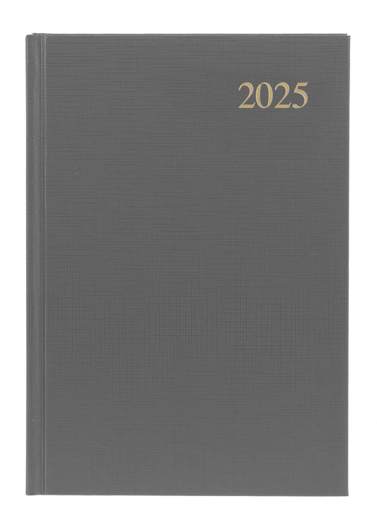 DIARY 2025 COLLINS ESSENTIAL A5 ESSA51.98 1DTP GREY   G86403.25