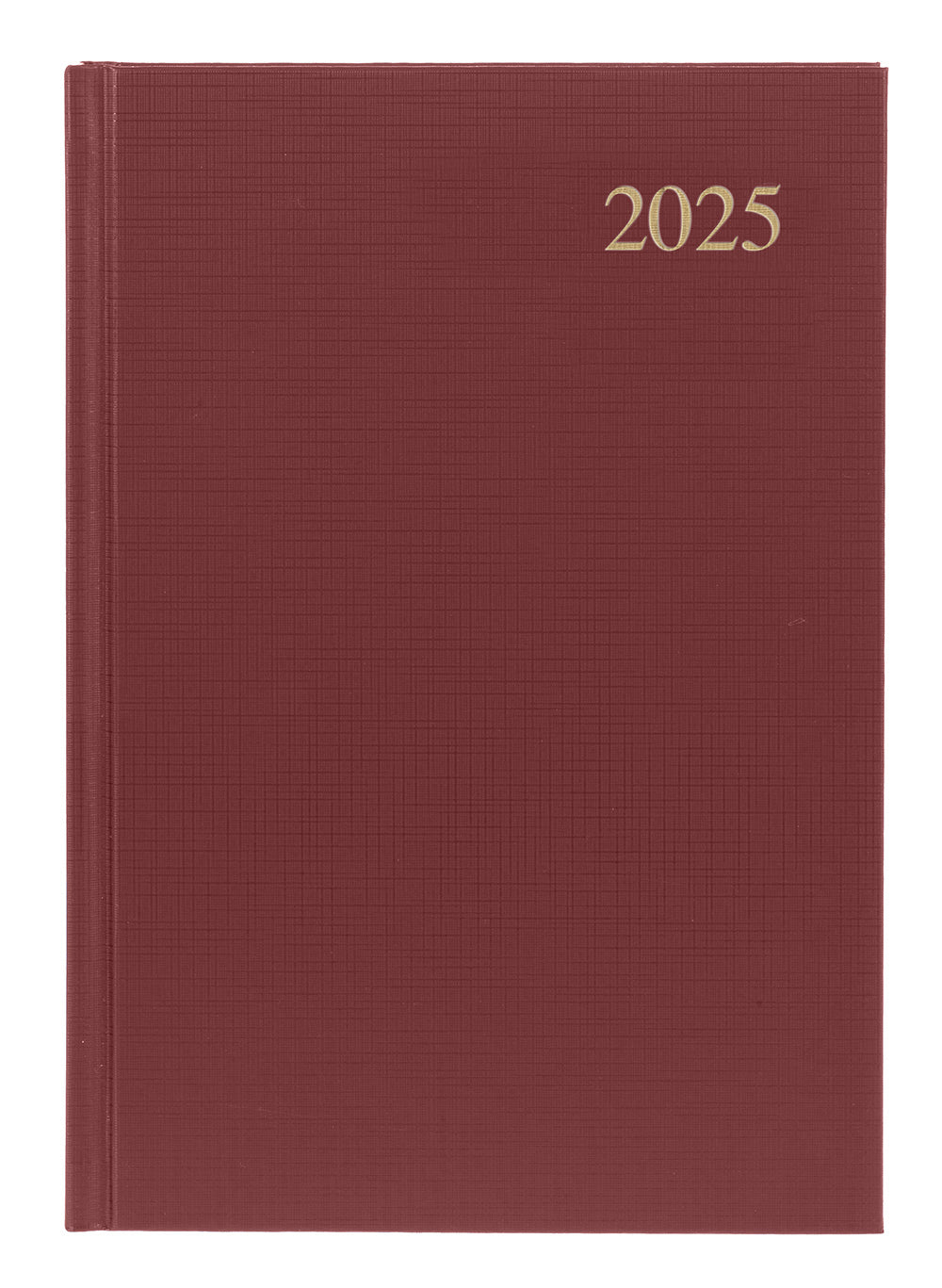 DIARY 2025 COLLINS ESSENTIAL A5 ESSA51.78 1DTP MAROON   G86406.25