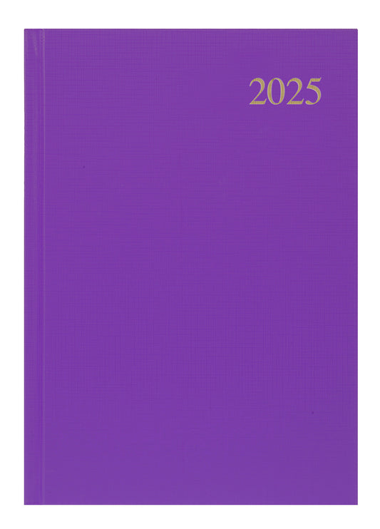 DIARY 2025 COLLINS ESSENTIAL A5 ESSA51.55 1DTP PURPLE   G86407.25