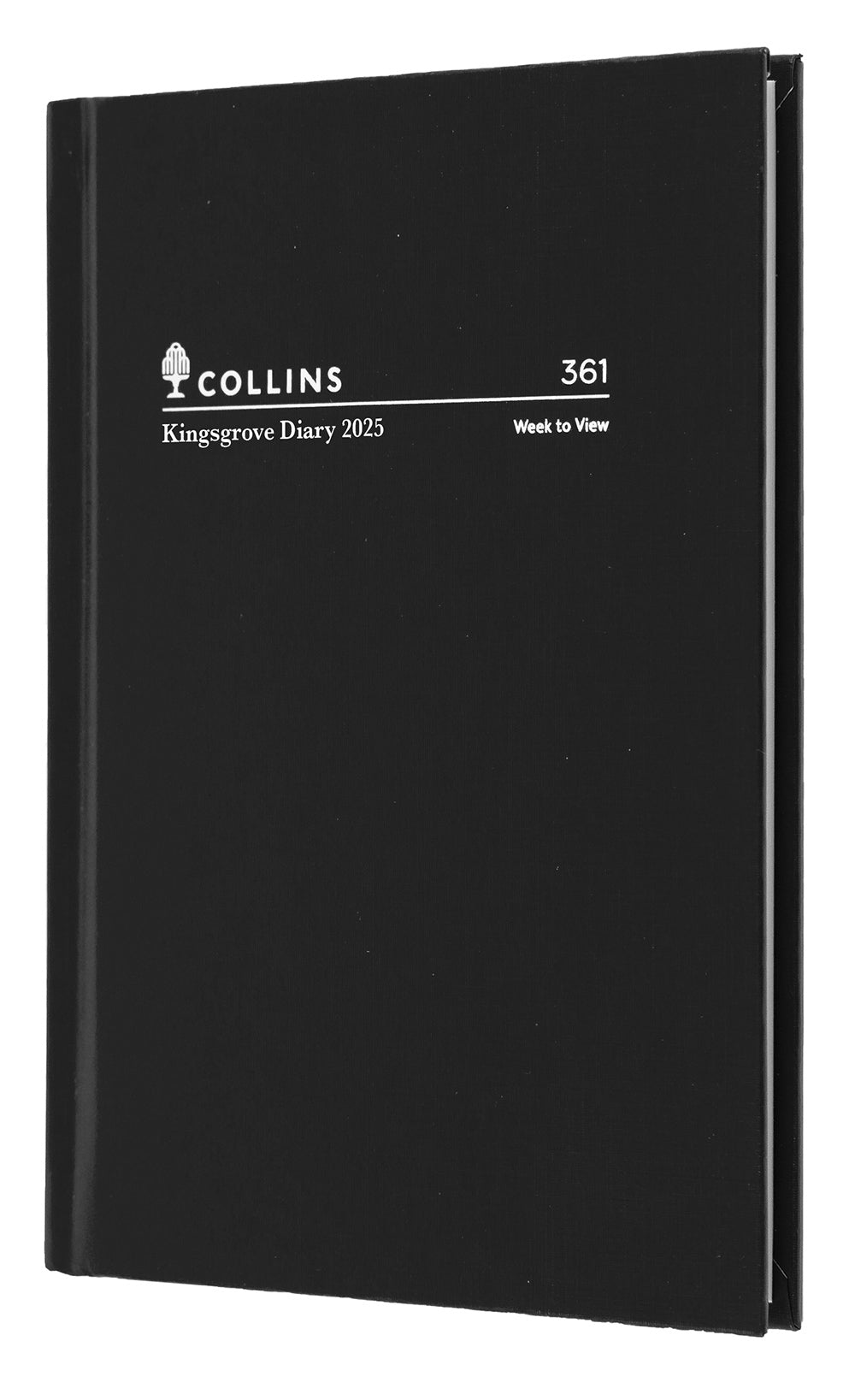 DIARY 2025 COLLINS KINGSGROVE A6 105X148MM 361.P99 WTV BLACK   G86437.25