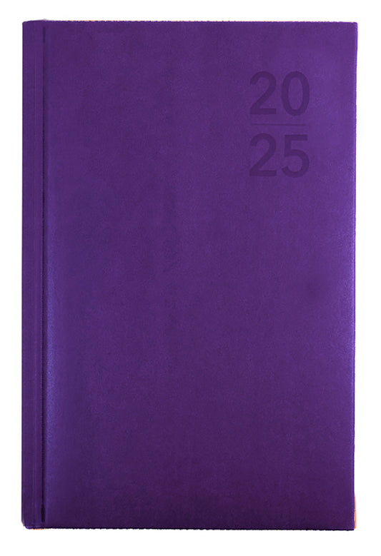 DIARY 2025 DEBDEN SILHOUETTE B7R 125X80MM S6700.P55 WTV PURPLE   G86485.25