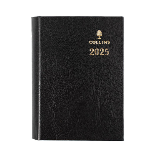 DIARY 2025 COLLINS STERLING A7 105X74MM 133P.P99 WITH PENCIL 1DTP BLACK   G86494.25