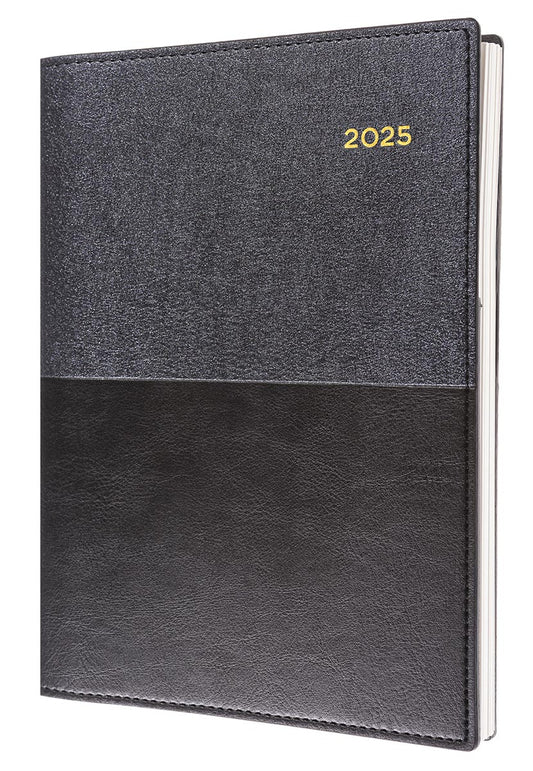 DIARY 2025 COLLINS VANESSA A4 145.V99 1DTP BLACK   G86504.25