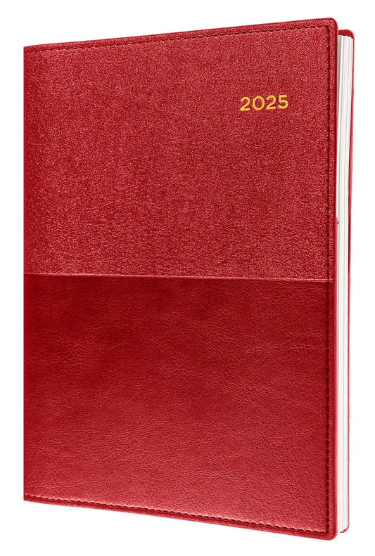 DIARY 2025 COLLINS VANESSA A4 145.V15 1DTP RED   G86507.25