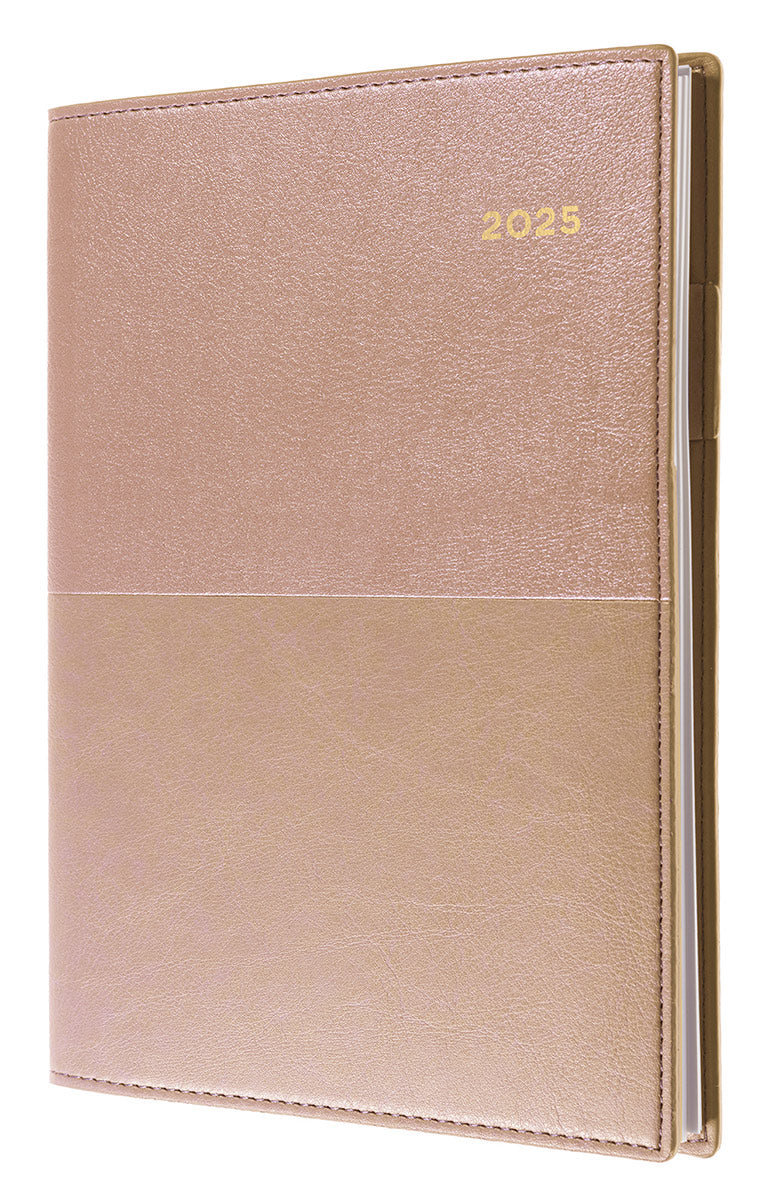 DIARY 2025 COLLINS VANESSA A4 145.V49 1DTP ROSE GOLD   G86508.25