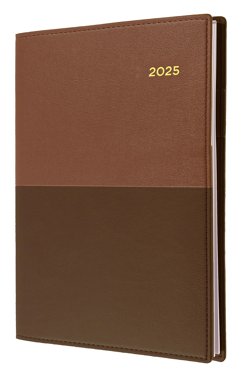 DIARY 2025 COLLINS VANESSA A4 145.V90 1DTP TAN   G86509.25