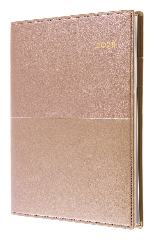 DIARY 2025 COLLINS VANESSA A4 345.V49 WTV ROSE GOLD   G86515.25