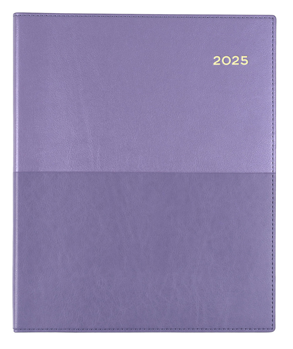 DIARY 2025 COLLINS VANESSA QUARTO 260X210MM 325.V55 VERTICAL WTV LILAC   G86519.25