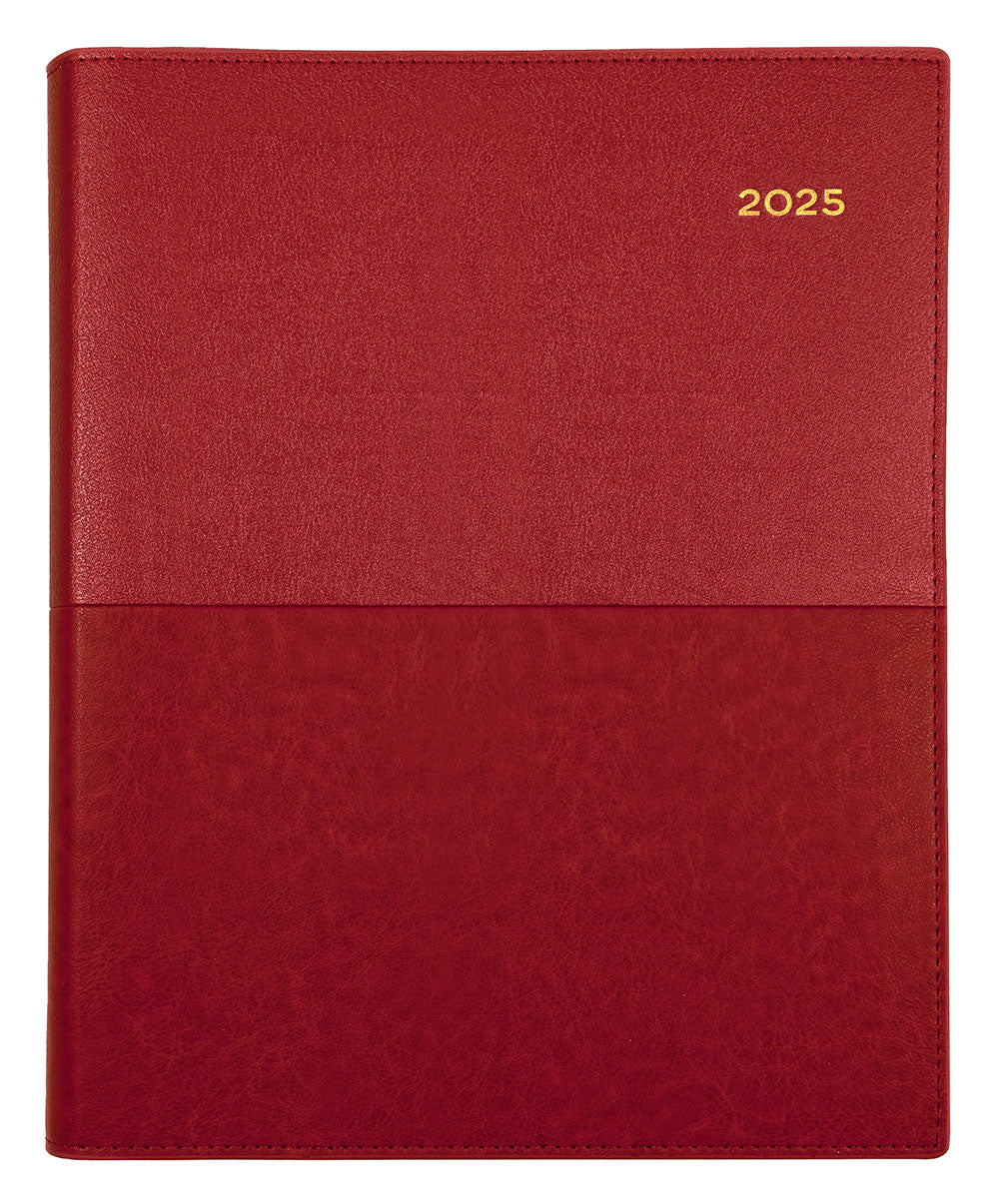 DIARY 2025 COLLINS VANESSA QUARTO 260X210MM 325.V15 VERTICAL WTV RED   G86520.25