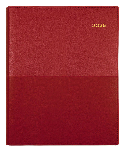 DIARY 2025 COLLINS VANESSA QUARTO 260X210MM 325.V15 VERTICAL WTV RED   G86520.25