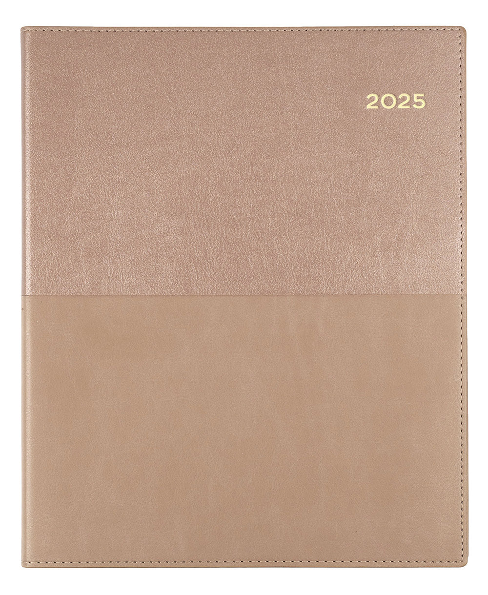 DIARY 2025 COLLINS VANESSA QUARTO 260X210MM 325.V49 VERTICAL WTV ROSE GOLD   G86521.25