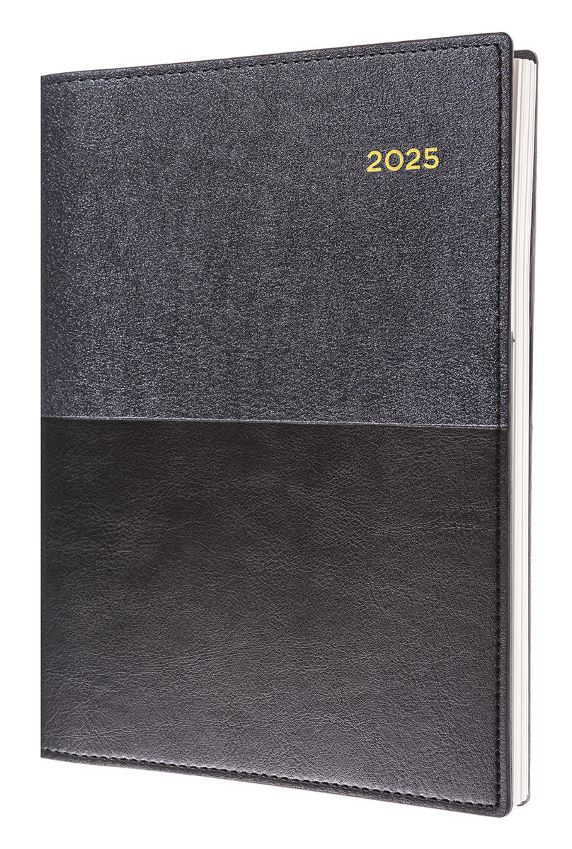 DIARY 2025 COLLINS VANESSA A5 385.V99 WTV BLACK   G86530.25