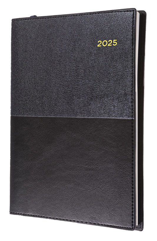 DIARY 2025 COLLINS VANESSA A6 105X148MM 165.V99 1DTP BLACK   G86542.25